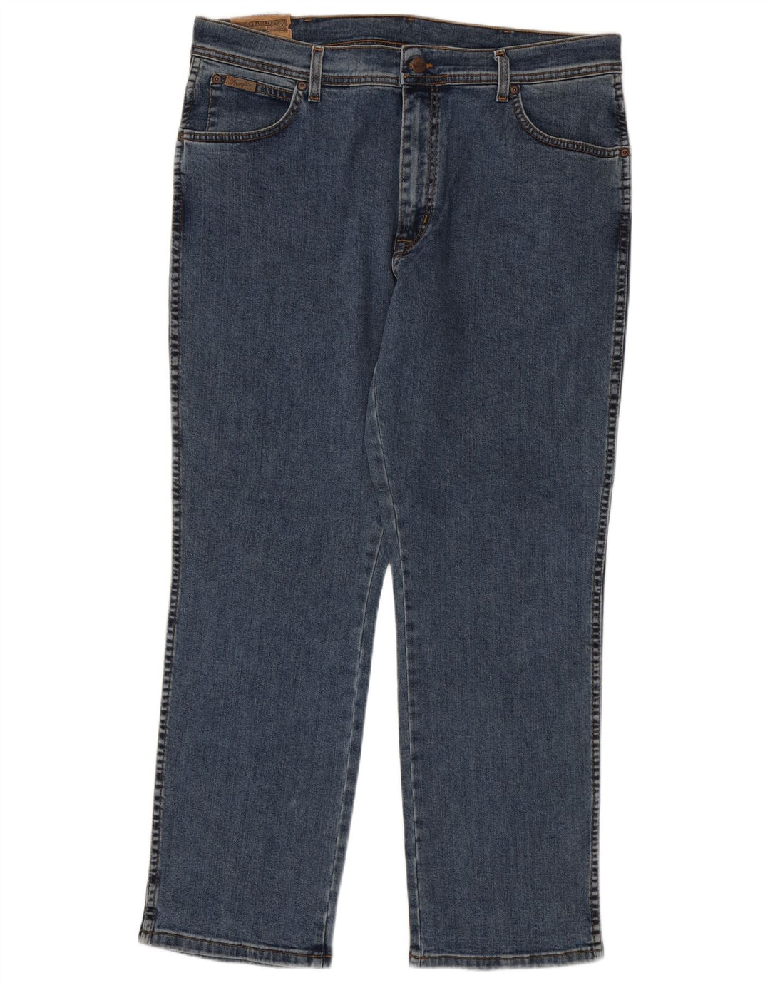 Blugi drepti pentru bărbați Wrangler W38 L30 Bumbac albastru