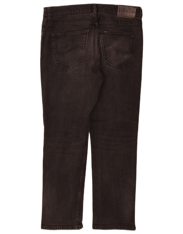 Blugi Lee Brooklyn Straight pentru bărbați W34 L30, bumbac negru