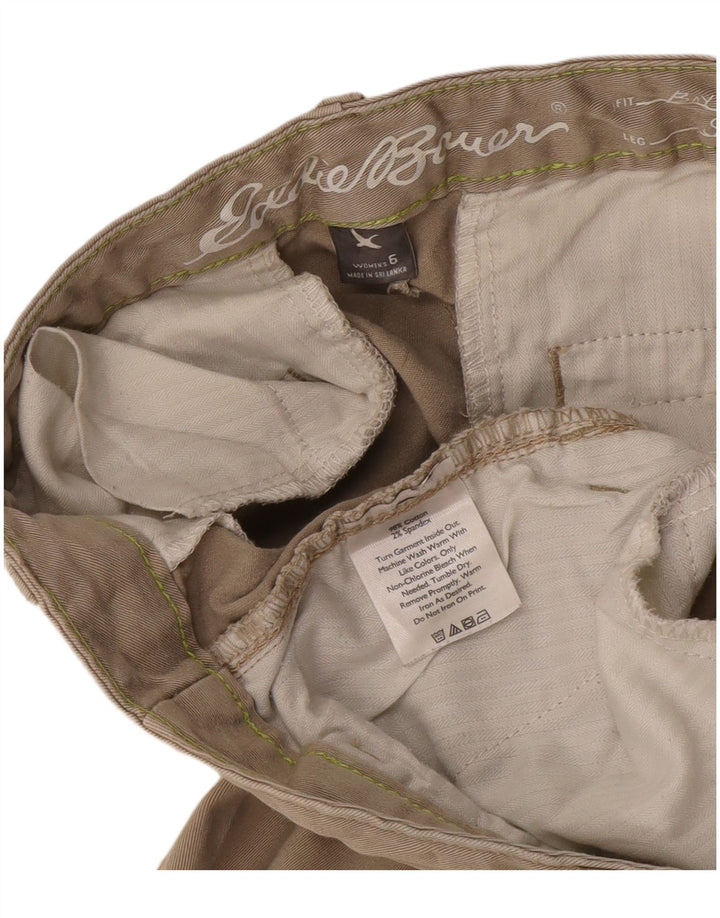 Eddie Bauer Pantaloni chino slim pentru femei Boyfriend US 6 Medium Beige Bumbac