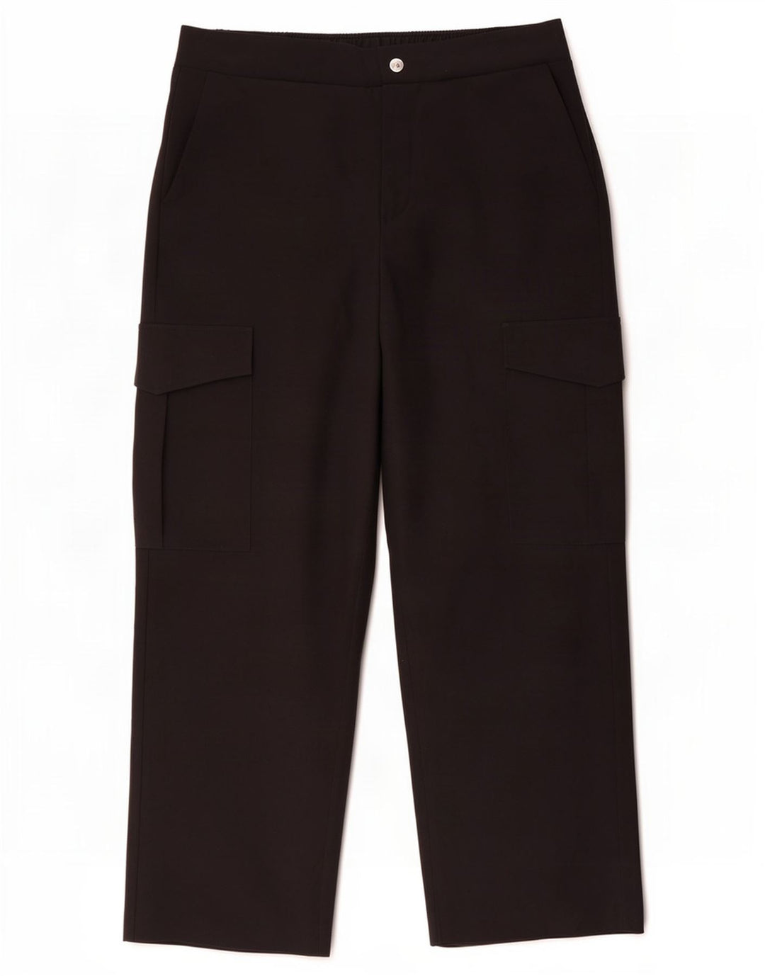 Pantaloni cargo drepti pentru femei Zara L34 L30 Poliester negru