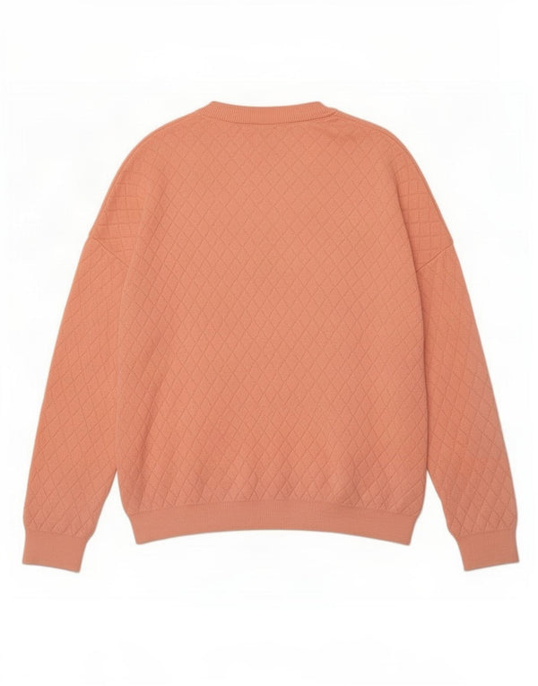 Topshop Pulover supradimensionat pentru femei cu gâtul turnat UK 6 XS roz acrilic