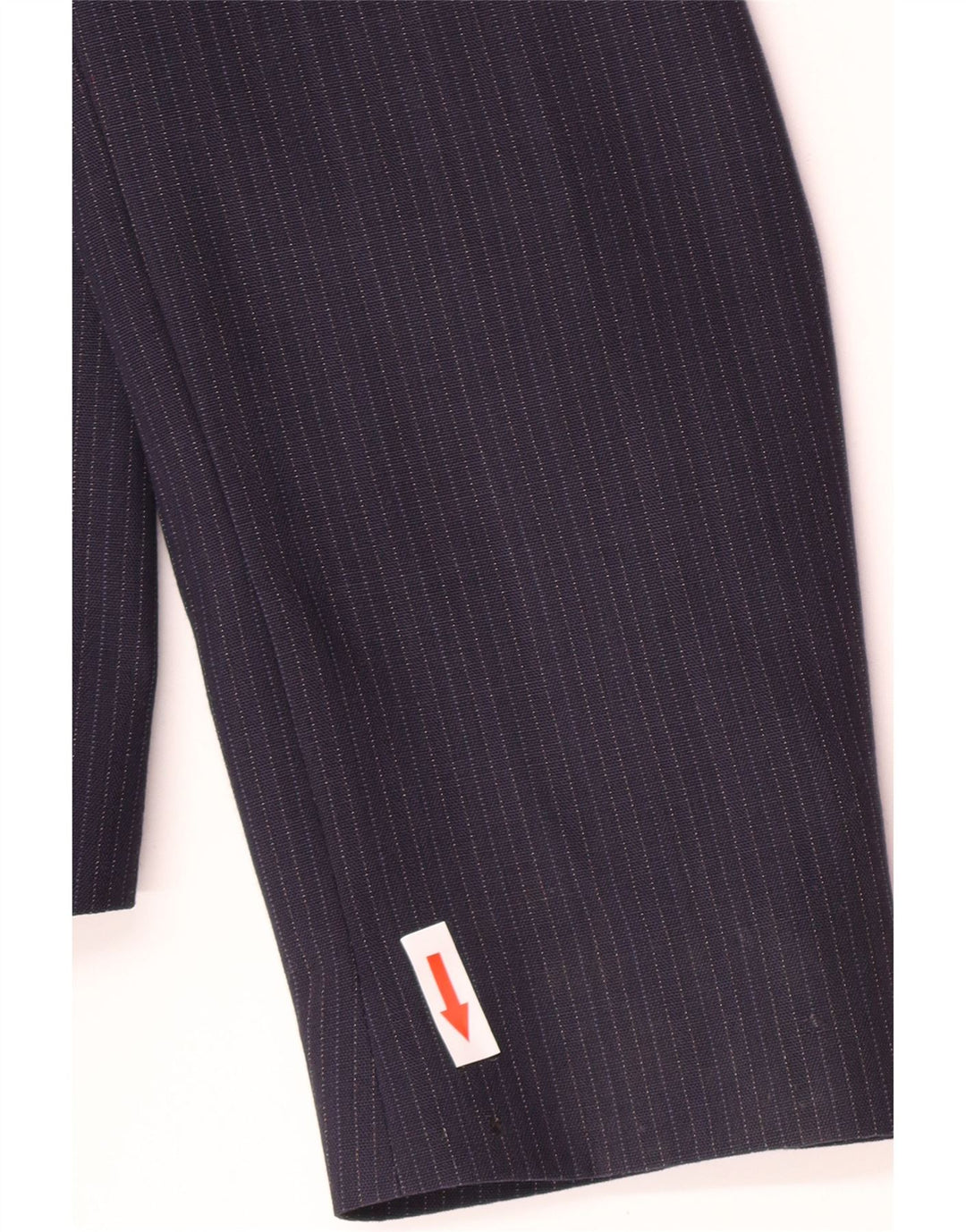 Jachetă vintage pentru femei cu 1 nasture IT 46, mare, bleumarin, cu dungi