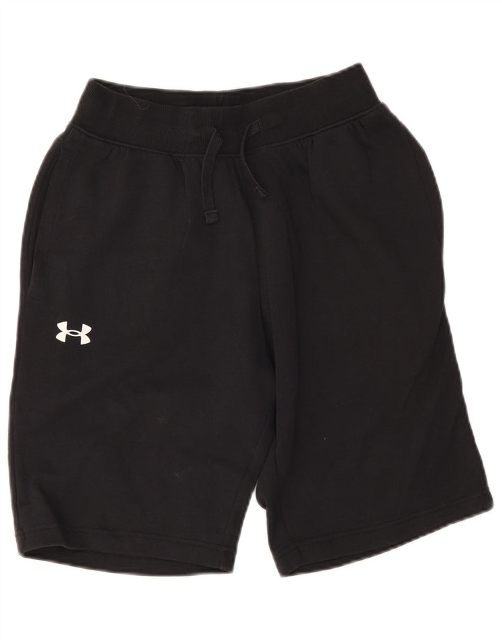 Pantaloni scurți sport Under Armour pentru bărbați, bumbac negru mic