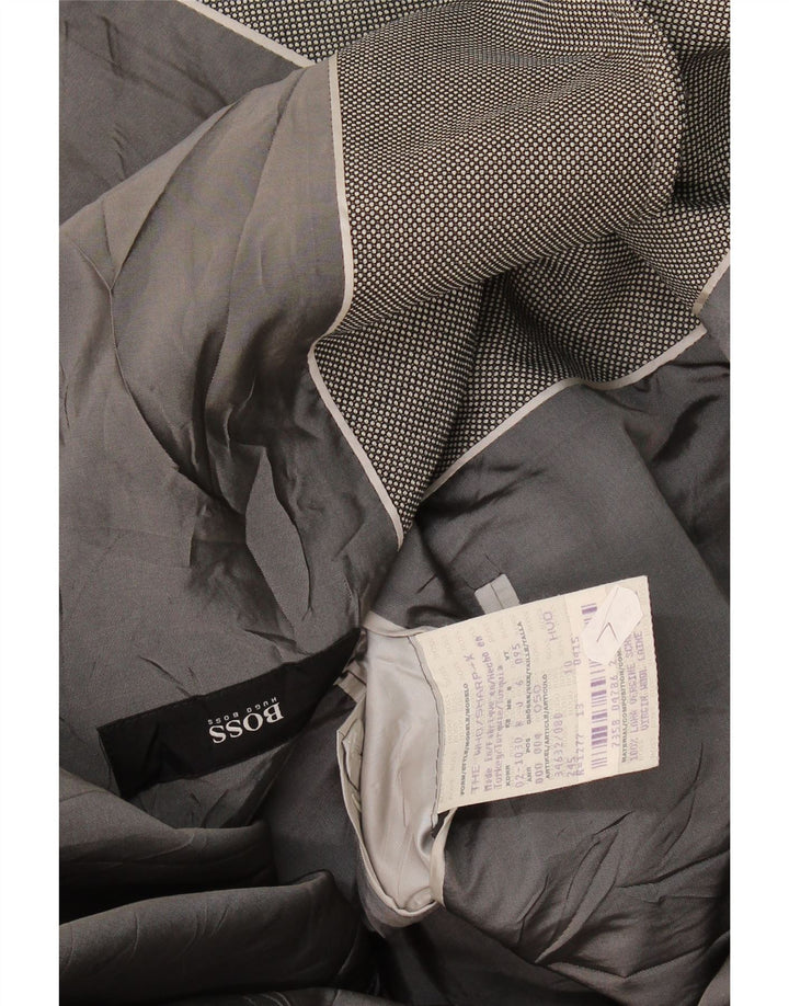 Blazer pentru bărbați Hugo Boss cu 3 nasturi EU 50 Lână mare gri
