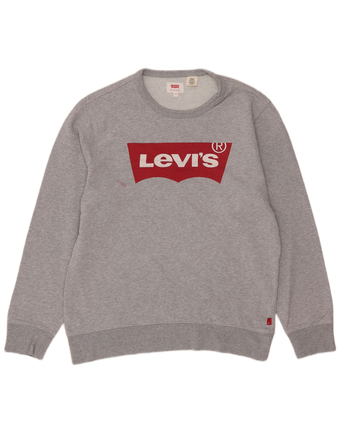 Pulover cu grafică Levi's pentru bărbați XS, bumbac cu pete gri
