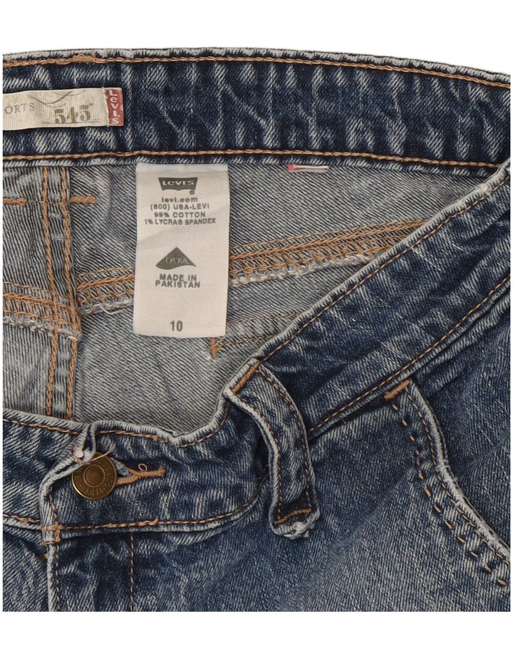 Pantaloni scurți din blugi pentru femei LEVI'S 545 US 10 Large W32 Blue Bumbac