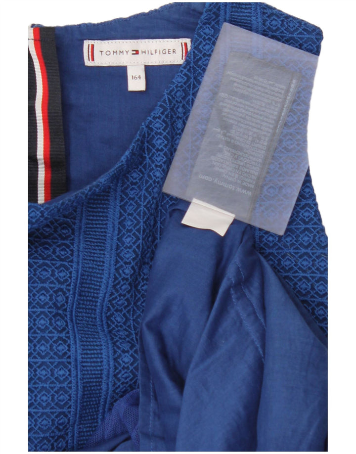 TOMMY HILFIGER Rochie A-Line pentru fete 13-14 ani, albastru, bumbac