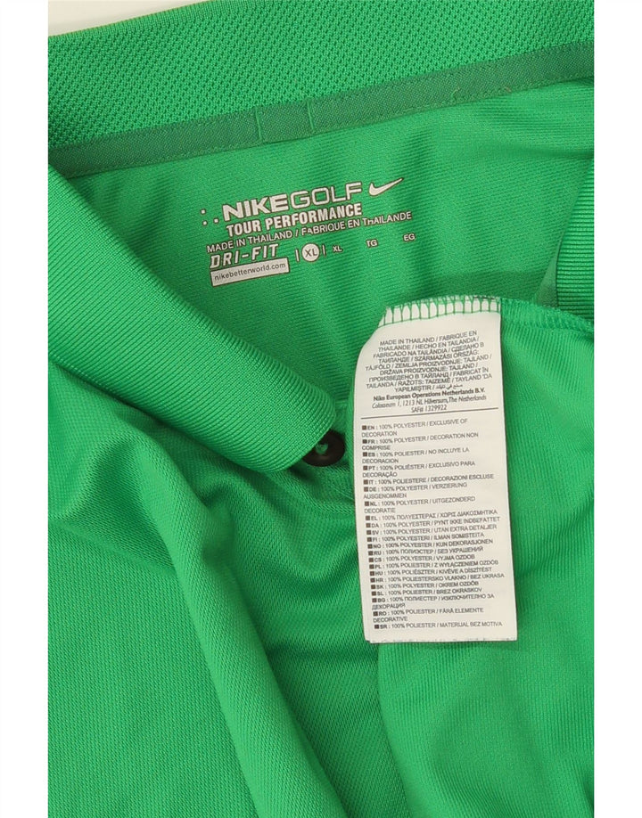 Tricou polo NIKE Dri Fit pentru bărbați XL Poliester verde
