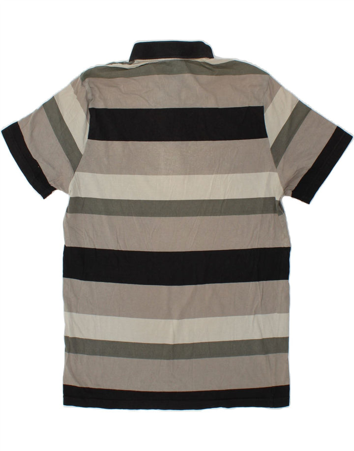 Tricou polo PUMA pentru bărbați, gri mediu cu dungi