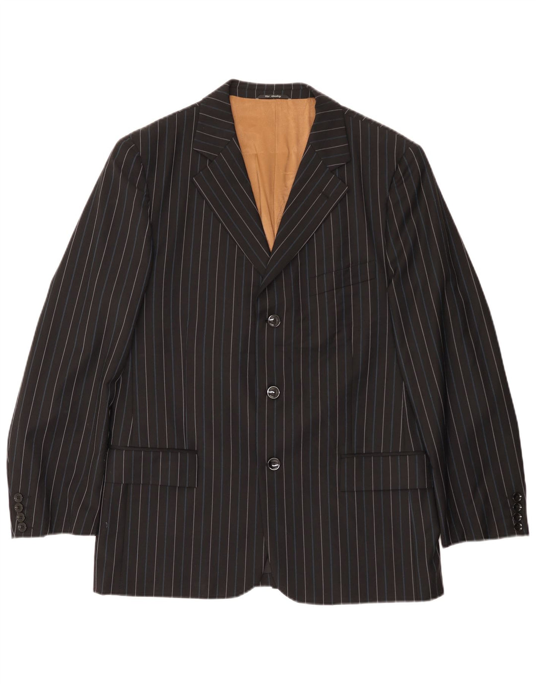 Jachetă pentru bărbați Peter & Sons cu 3 nasturi IT 54 2XL Lână cu dungi negre