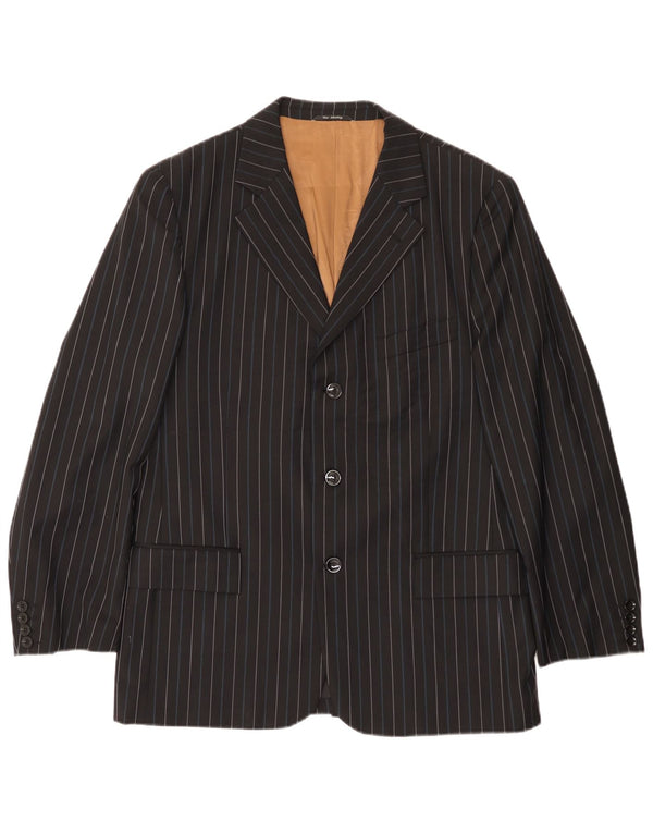 Jachetă pentru bărbați Peter & Sons cu 3 nasturi IT 54 2XL Lână cu dungi negre