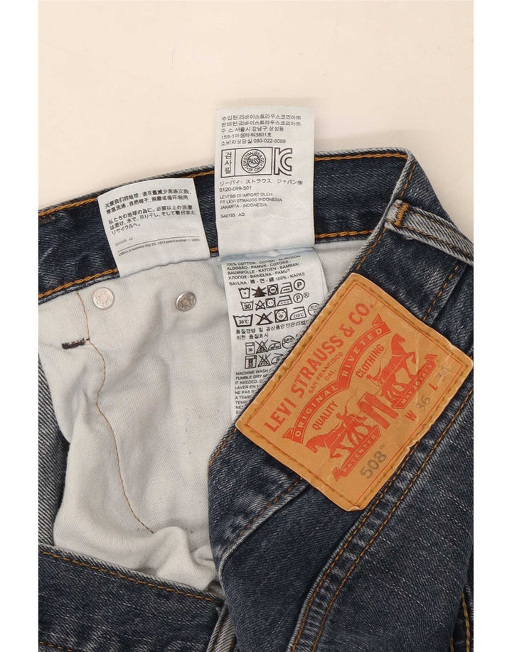 Blugi 508 drepti pentru bărbați Levi's W36 L29 Bumbac bleumarin