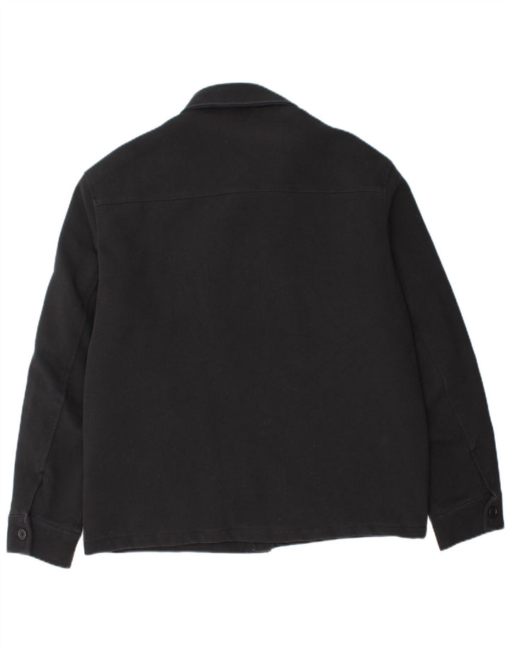 Bomber pentru bărbați Zara UK 38, bumbac mediu negru