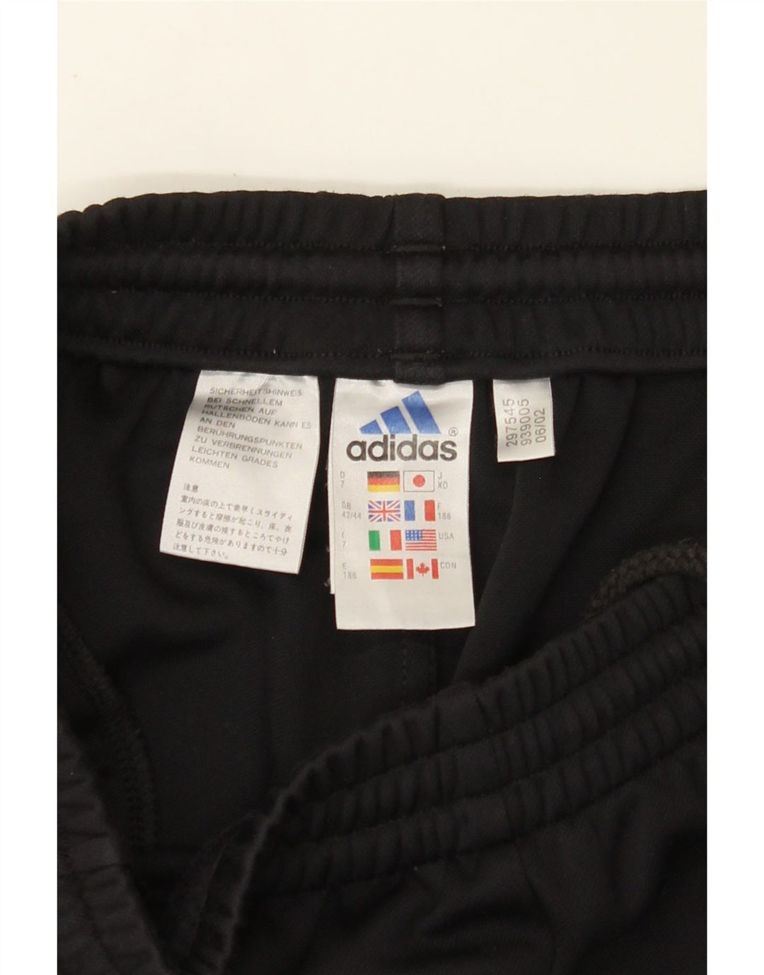 Pantaloni de trening ADIDAS pentru bărbați Marea Britanie 42/44 Poliester negru mare
