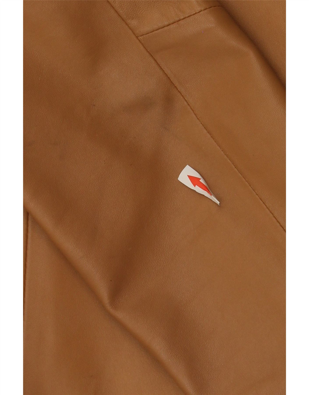 Geacă de piele vintage pentru femei IT 46 Large Brown