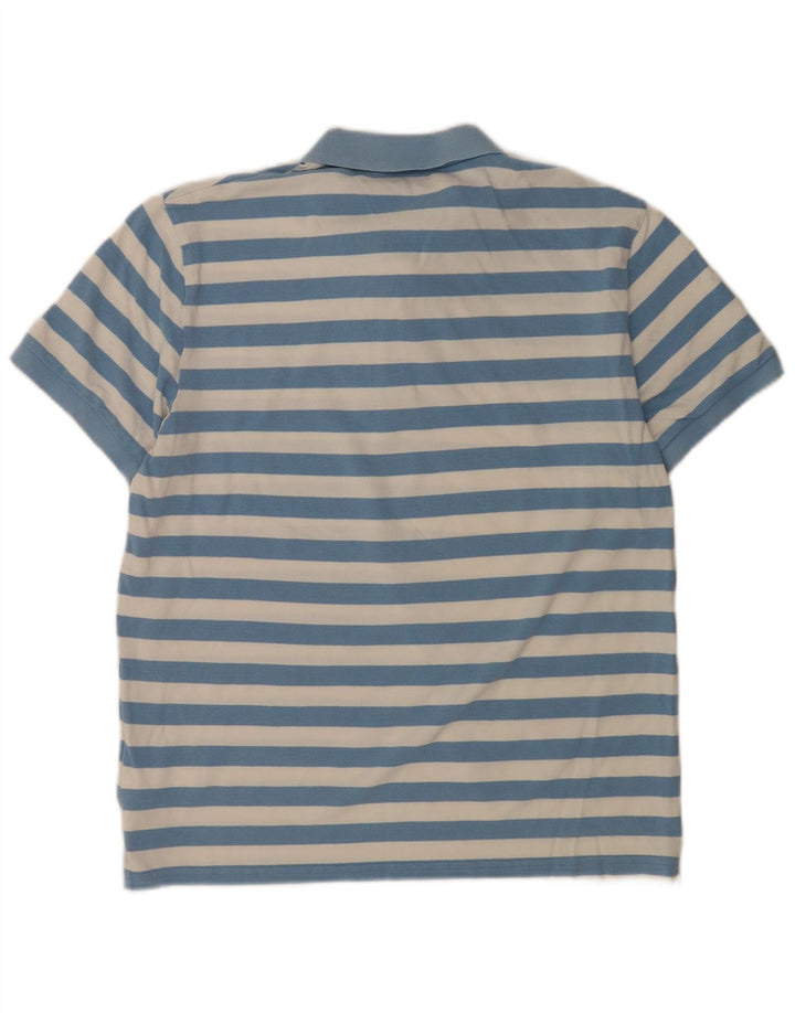 Tricou polo pentru bărbați Gant, bumbac cu dungi albastre mari
