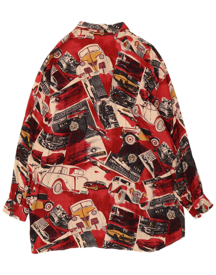 Cămașă vintage pentru femei cu model abstract 3XL, mașini multicolore