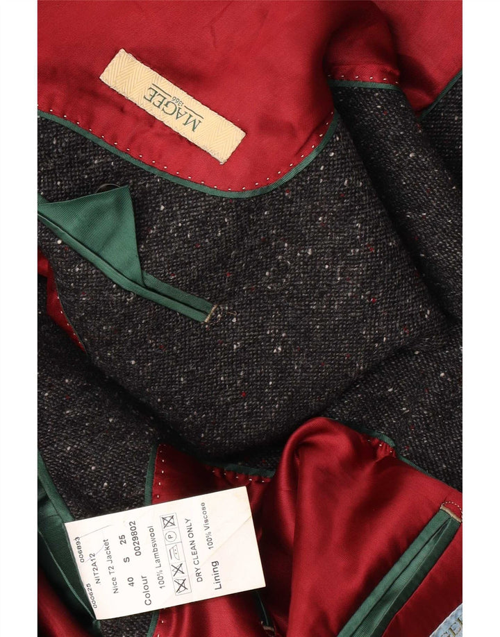 Magee Jachetă pentru bărbați scurtă cu 2 nasturi Mărimea 40 Medium Gri Flecked