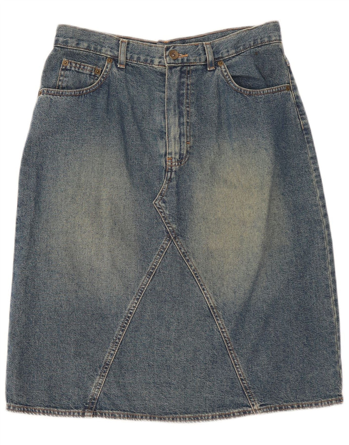 Fusta de blugi pentru femei Marks & Spencer UK 14 Medium W30 Bumbac albastru