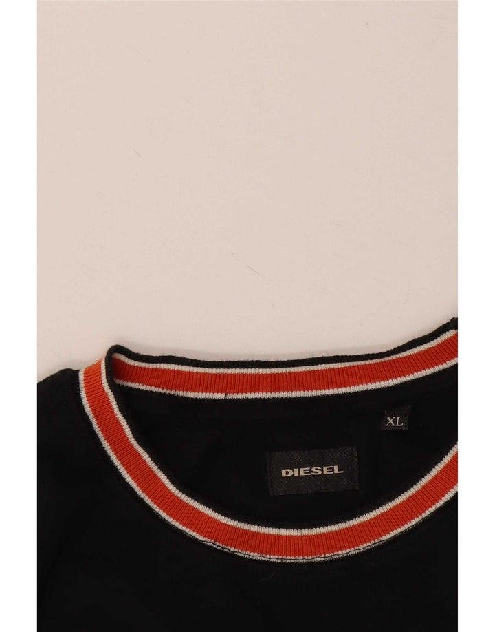 Tricou pentru bărbați Diesel Top XL Negru Colorblock