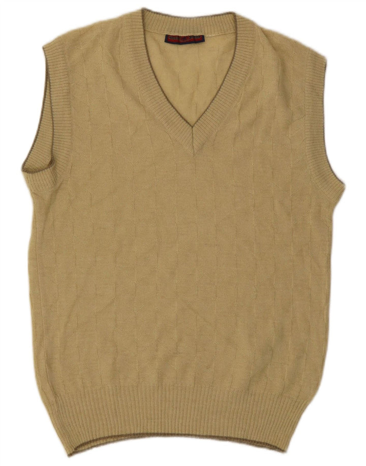 Vestă Vintage pentru bărbați Tank Top Mic Bej