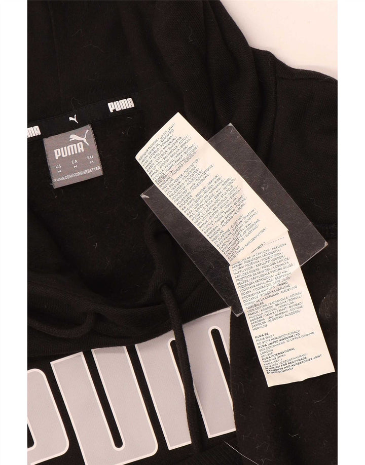 Pulover cu capota cu grafic Puma pentru femei UK 14 Medium Black