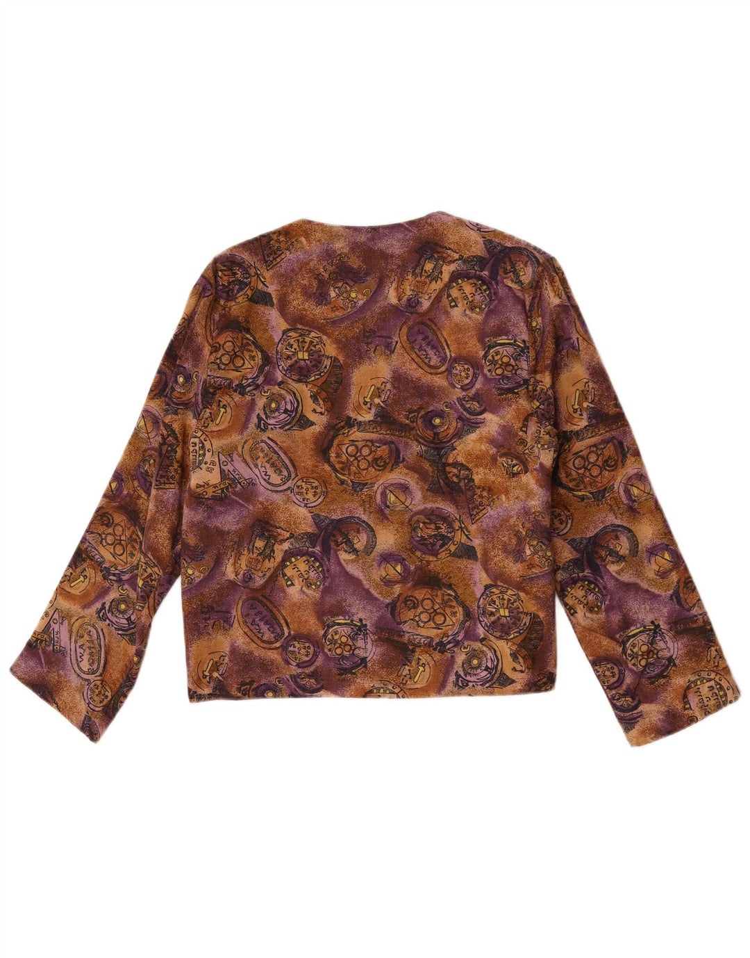 Cardigan Vintage Top pentru femei UK 10 Small Multicolor Viscose