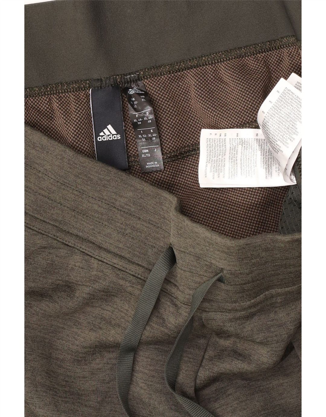 Pantaloni de trening ADIDAS pentru femei UK 20/22 XL Kaki Flecked