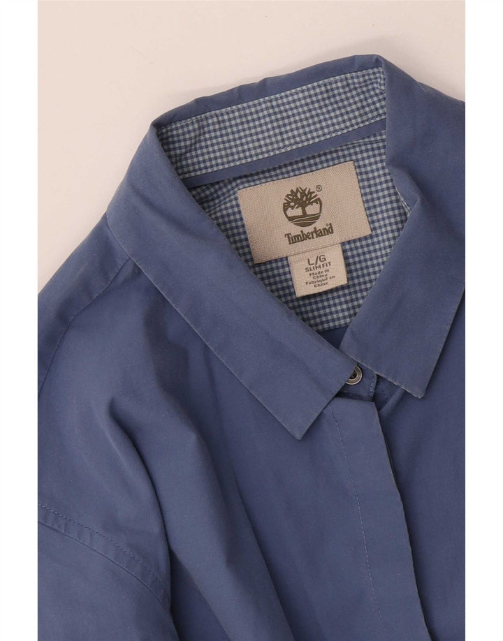 Cămașă Timberland pentru femei Slim Fit UK 14 Large Blue