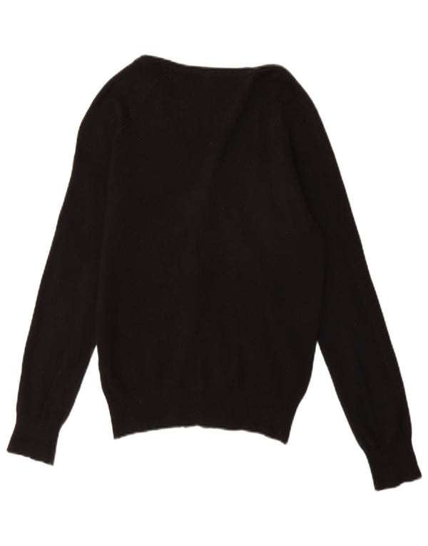 Pulover cardigan pentru femei Zara UK 12 bumbac mediu negru