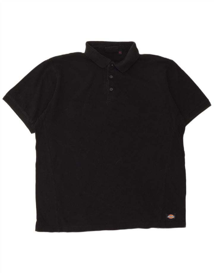 DICKIES Tricou polo cu grafică pentru bărbați XL, bumbac negru