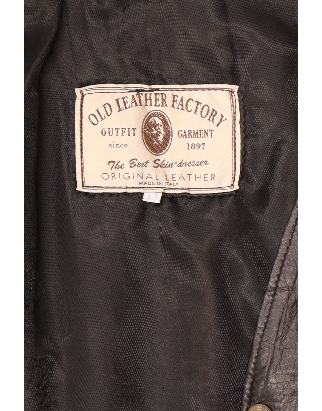 Vestă din piele vintage pentru bărbați, mare, neagră