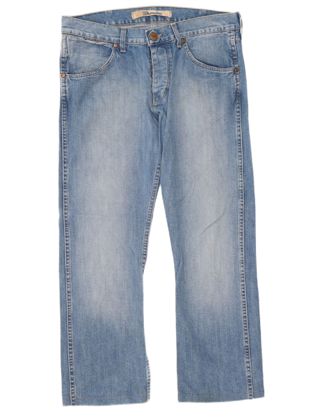 Blugi pentru bărbați Wrangler Ace drepte W33 L29 Bumbac albastru