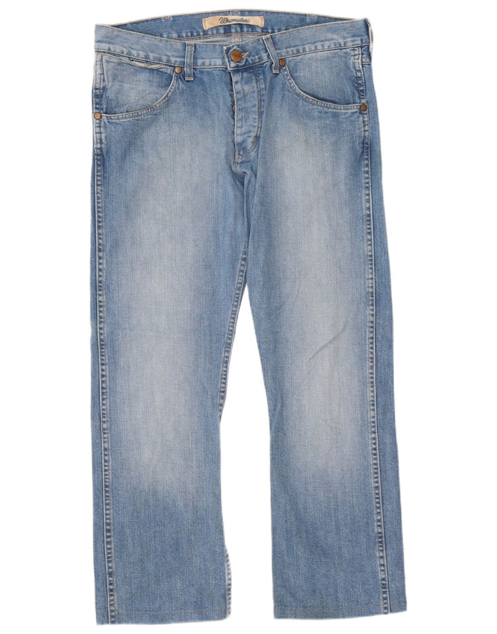 Blugi pentru bărbați Wrangler Ace drepte W33 L29 Bumbac albastru