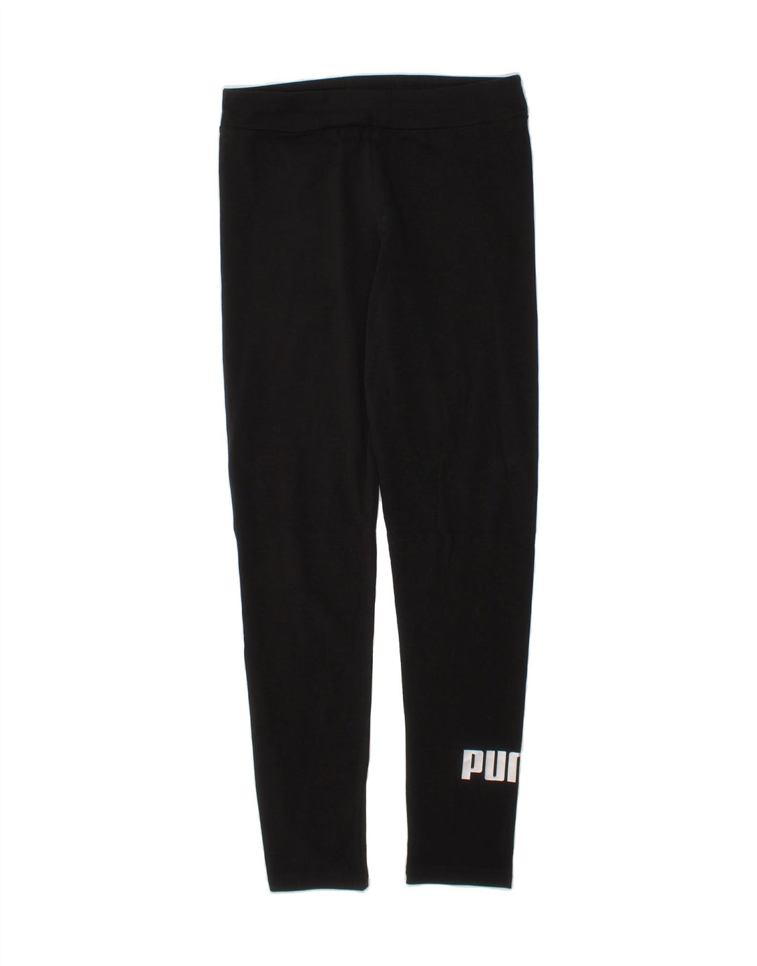PUMA Girls Graphic Leggings 11-12 Years  Black Vintage Puma and Second-Hand Puma from Messina Hembry 
