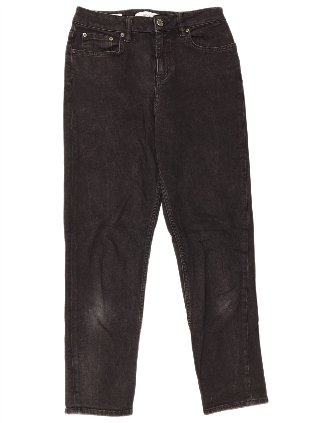 Blugi subțiri pentru femei Reiss W27 L26 bumbac negru