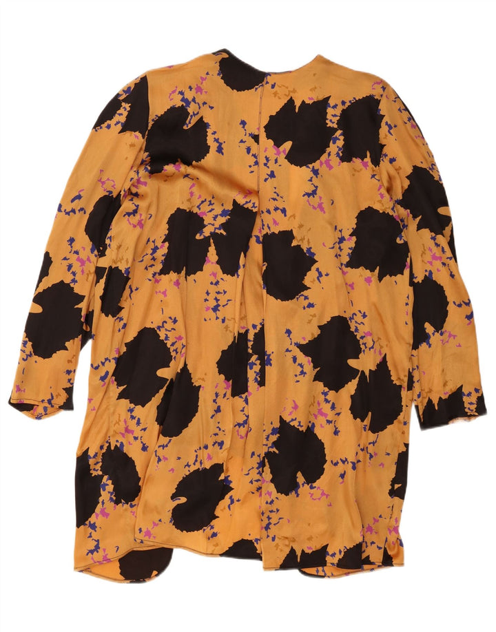 Cardigan vintage pentru femei cu model abstract, top IT 48 XL poliester galben