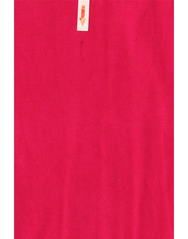Top grafic pentru femei Nike cu mânecă lungă UK 14 Medium Pink Viscose
