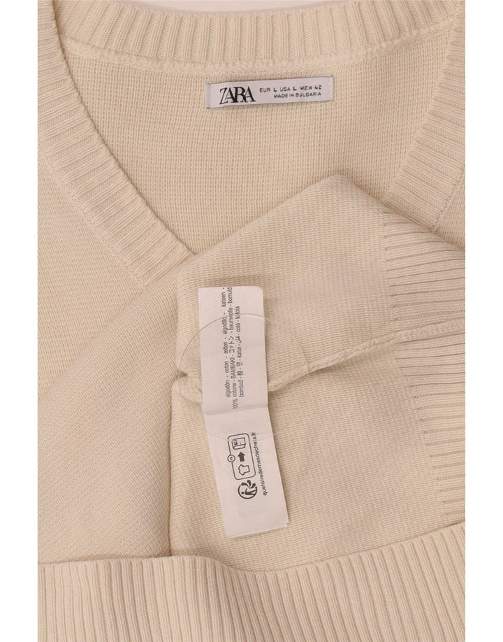 Zara Barbati Vesta Tank Top Mare Bumbac Alb