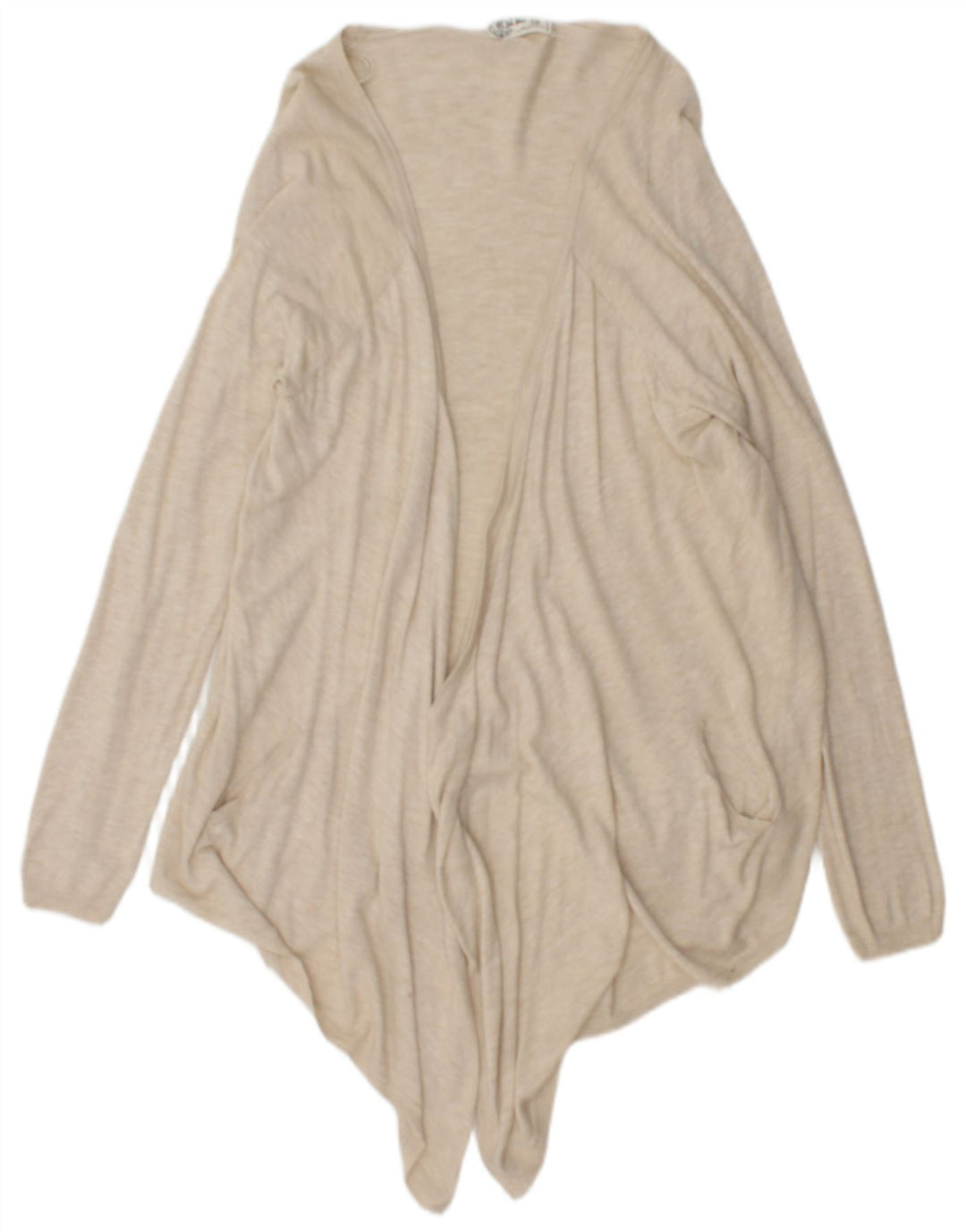 Pulover cardigan deschis pentru femei Fat Face UK 14 Medium Bej Flecked