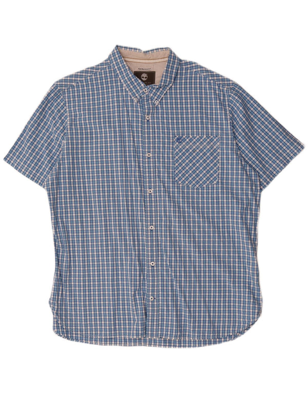 Cămașă cu mânecă scurtă Timberland Earthkeepers pentru bărbați, 2XL, cu culoare albastră
