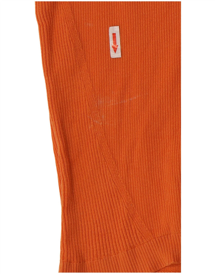 Tricou polo pentru femei Marks & Spencer UK 16 mare bumbac portocaliu