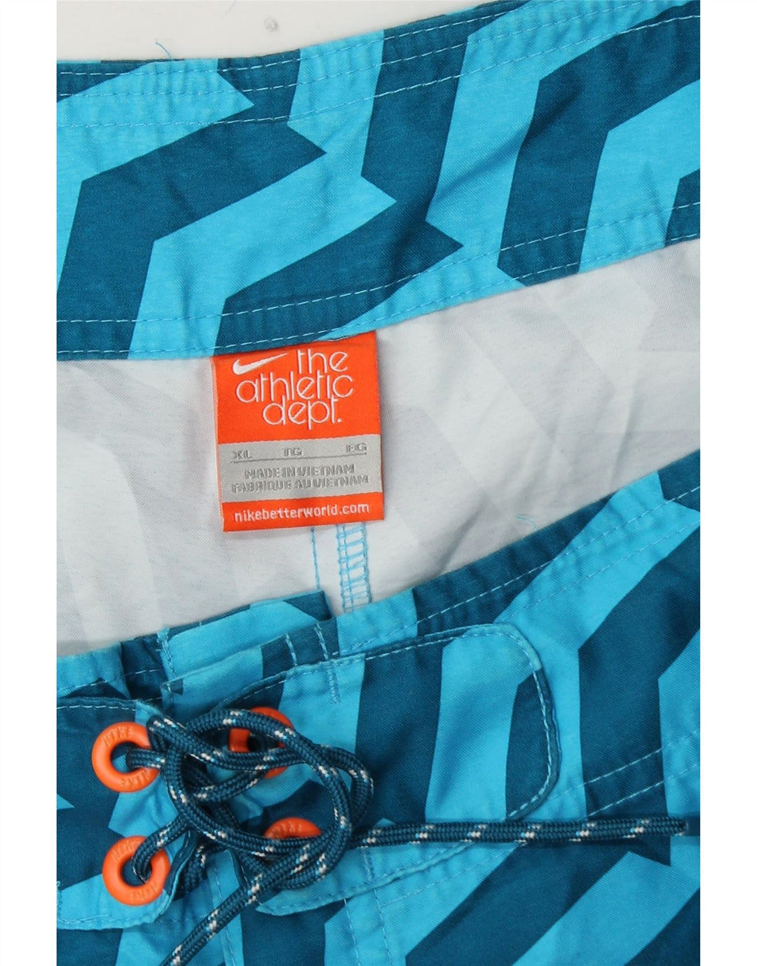 Pantaloni scurți de înot ADIDAS pentru bărbați, XL, poliester geometric, albastru