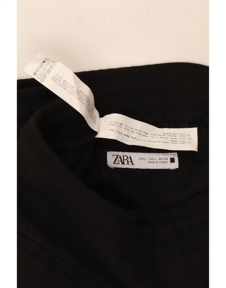 Pantaloni de trening ZARA pentru bărbați, mari, negru, poliester
