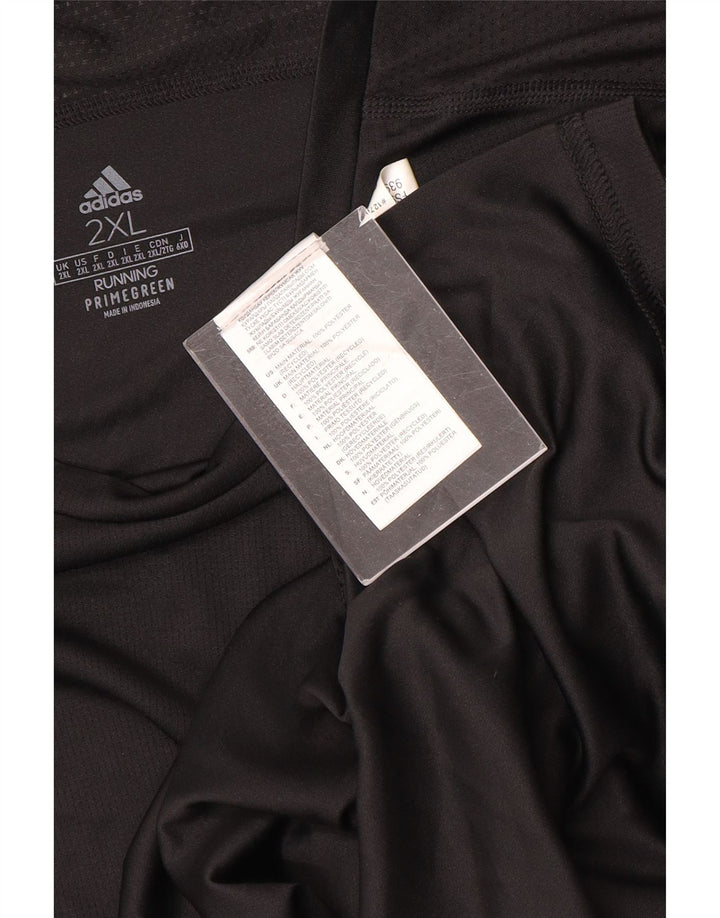 Tricou ADIDAS Aeroready pentru bărbați, 2XL, poliester negru