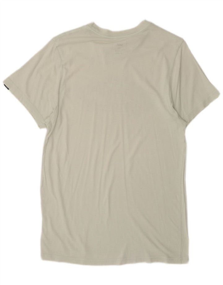 VANS Mens Custom Fit Graphic T-Shirt Top Small White Cotton