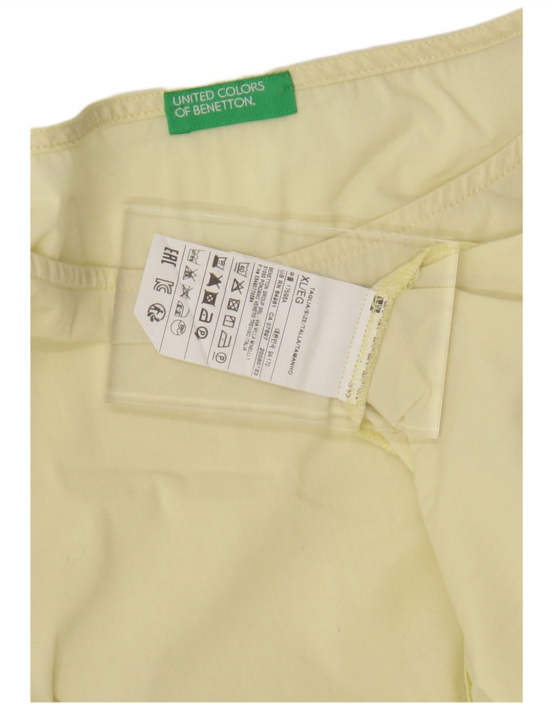 Bluză BENETTON pentru femei Liliac, UK 18 XL, bumbac galben