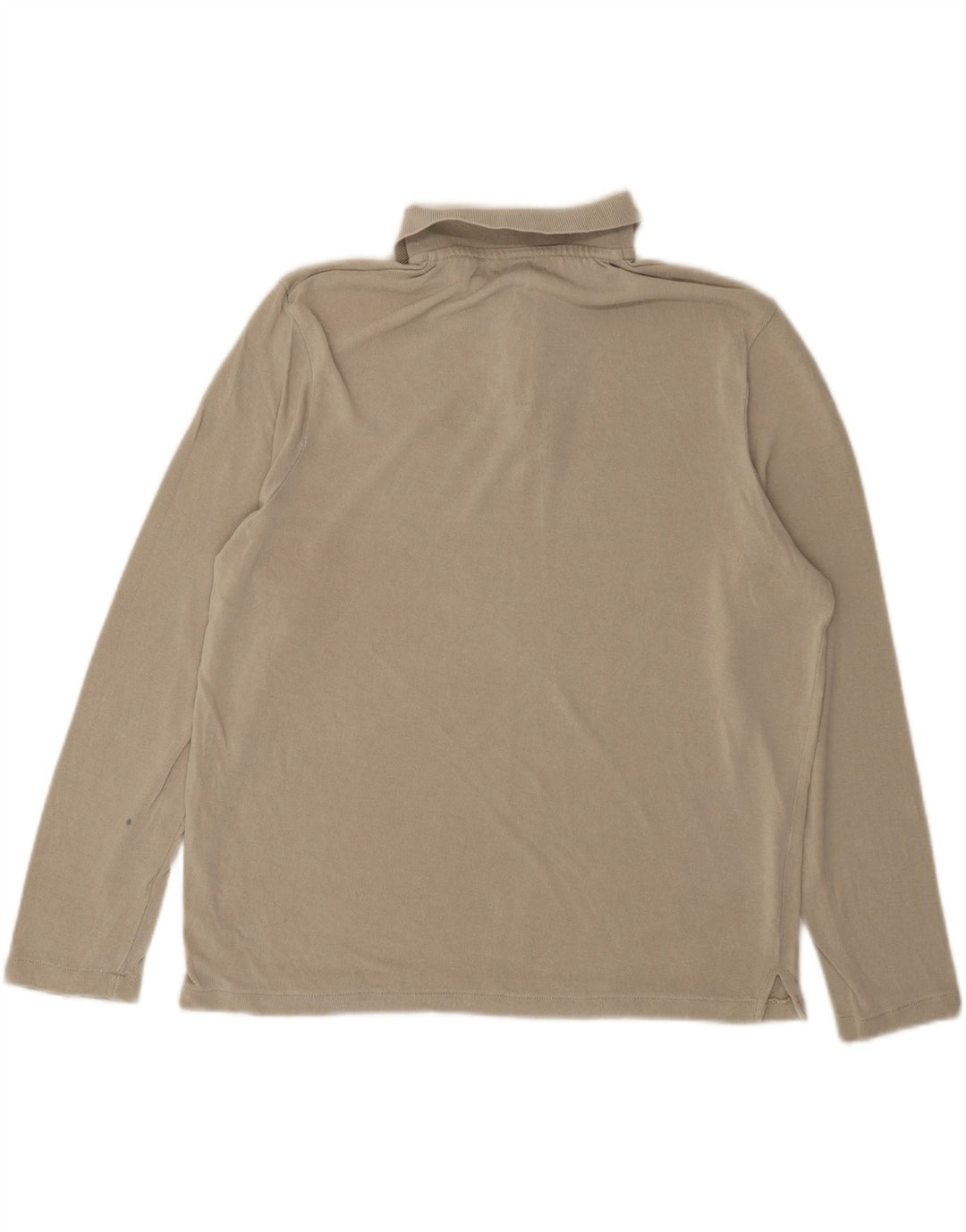 Tricou polo cu mânecă lungă pentru bărbați, gri mediu