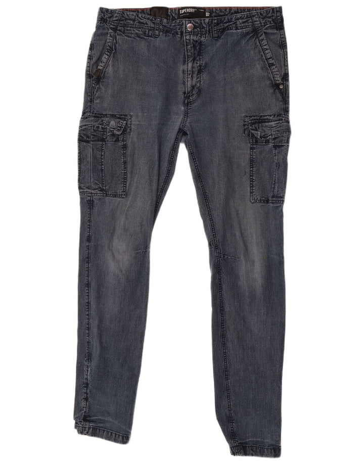 Blugi Cargo Skinny Superdry pentru bărbați W34 L34 Bumbac albastru