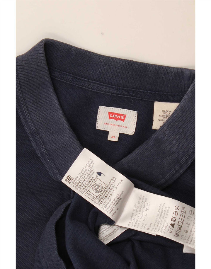 Cămașă polo pentru bărbați Levi's XL, bumbac bleumarin